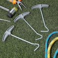 thumbnail image 5 of 3 Pieces Tent Peg Ground Hook Pullers Tent Peg Nail Puller Tool Peg Puller Extractor Tent Stakes With Hook Extractor Remover Tent Accessories With Pla, 5 of 5