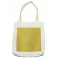 thumbnail image 1 of Abstract Tote Bag, Continuous Symmetry Vertical Stripes and Dots Illustration Pattern, Cloth Linen Reusable Bag for Shopping Books Beach and More, 16.5" X 14", Cream, by Ambesonne, 1 of 2
