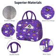 thumbnail image 4 of Womens Halloween Purple Spider Web Pattern Lunch Box for Work,Insulated Lunch Bag for Women,Loncheras Para Mujer,Leakproof Adult Lunch Bag for Work,Beach,Travel,Picnic,Camping, 4 of 7
