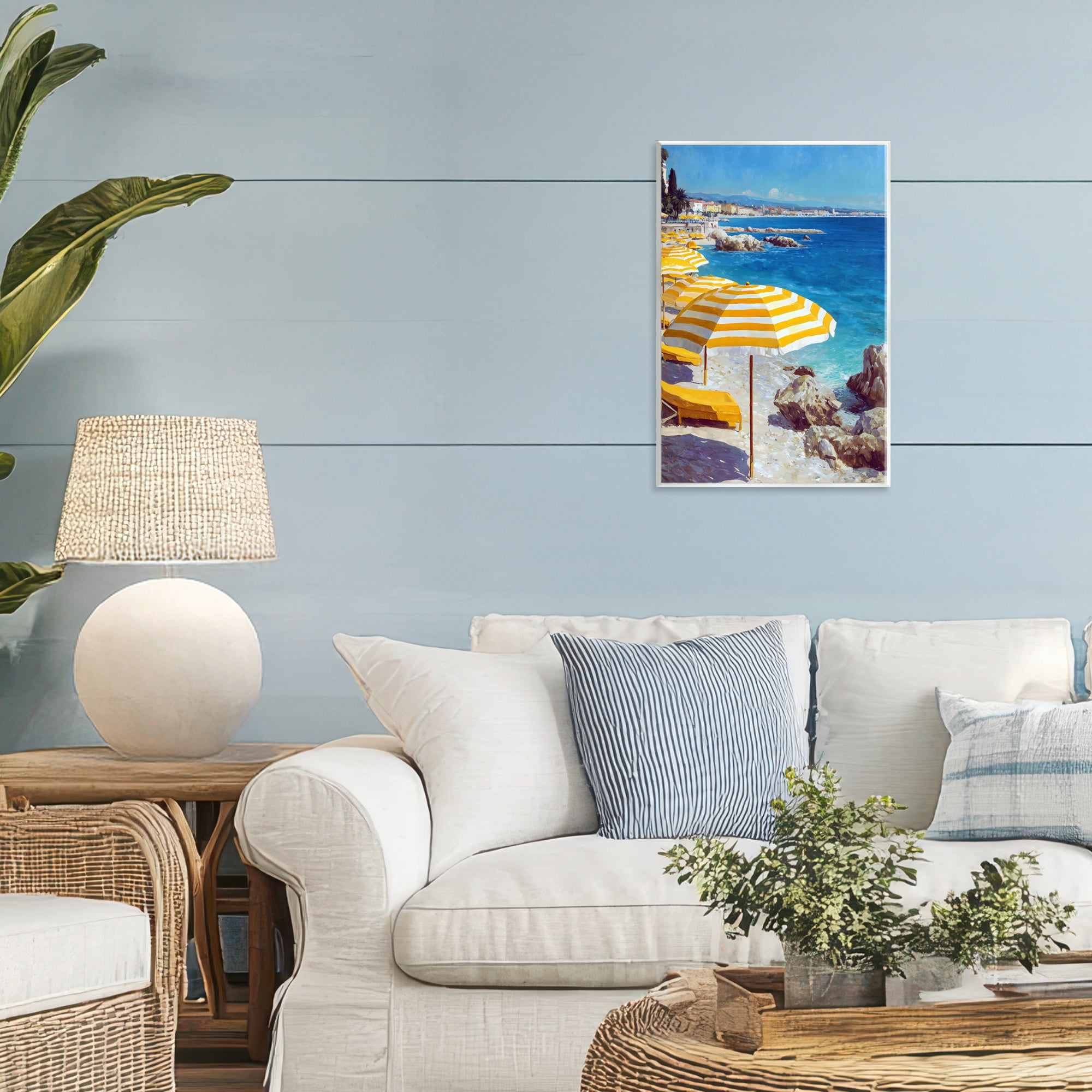 Stupell Industries Sunshine on the Shore Wall Plaque Art, design by Petal Prints Design