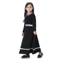 thumbnail image 6 of Fsqjgq Baby Girl Clothes Dresses for Girls Casaul Easter Dress Black Vintage Long Sleeve Black Dress Summer Girl Color Contrast Lapel Neck Long Skirt Dress 160, 6 of 9