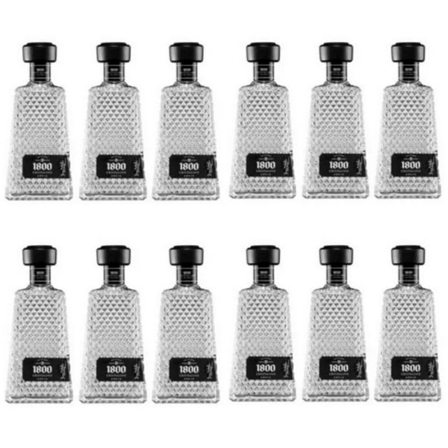 Pack x 12 Tequila 1800 Cristalino Añejo 700 ml 1800 Tequila Cristalino