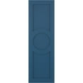 thumbnail image 5 of Ekena Millwork 12"W x 39"H True Fit PVC Center Circle Arts & Crafts Fixed Mount Shutters, Sojourn Blue (Per Pair - Hardware Not Included), 5 of 9