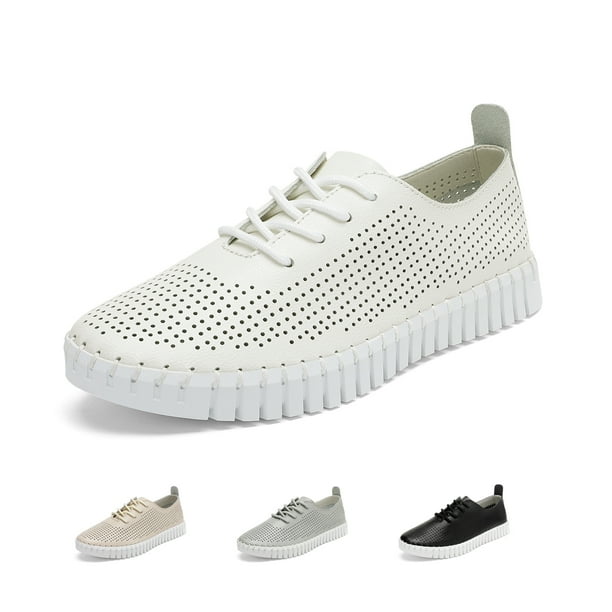 Dream Pairs Dream Pairs Women Loafer Shoes Comfort Lightweight Flats Casual Lace Up Outdoor