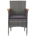 thumbnail image 4 of vidaXL 3 Piece Garden Dining Set Grey, 4 of 12