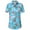 Blue(668-128), variant on SSLR Women Santa Claus Ugly Hawaiian Christmas Shirts Tropical Aloha Beach Shirt Button Down Shirts