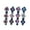 Gold, variant on 8 PCS Braided Hair Clips for Women Sparkling Crystal Stone Braided Hair Clip with 3 Small Clips
