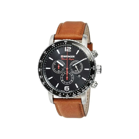 Wenger Roadster Black Night 45mm Steel Black Dial Quartz Mens Watch 01.1843.104