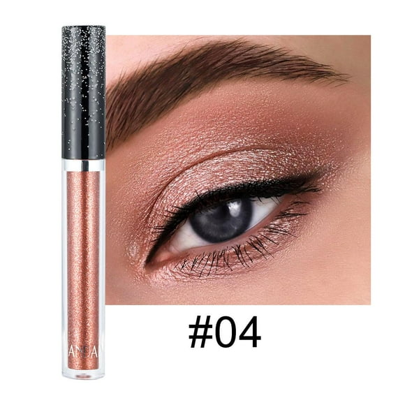 Eyeshadow liquid Glitter Long Lasting Pigments Metals Gloss Shimmer Eyeshadow Glow Eye Makeup (Rosegold)