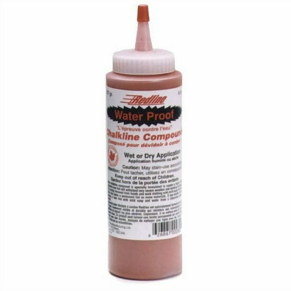 Blackline BL816R Red Water Proof Chalk Line Compound - 8 oz Refill Bottle