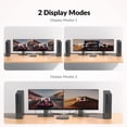 thumbnail image 2 of Conmutador KVM de acceso AV para 2 monitores y 2 ordenadores con hub USB 3.0 4K, 2 of 8