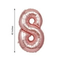 thumbnail image 3 of Efavormart Blush 40" tall Alphabet Letters / Number Foil Balloons Party Wedding Decorations Graduation New Year Party- 8, 3 of 5