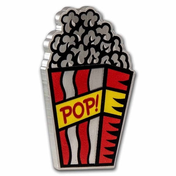 PAMP 1 oz Silver $2 Burton Morris – Popcorn Coin