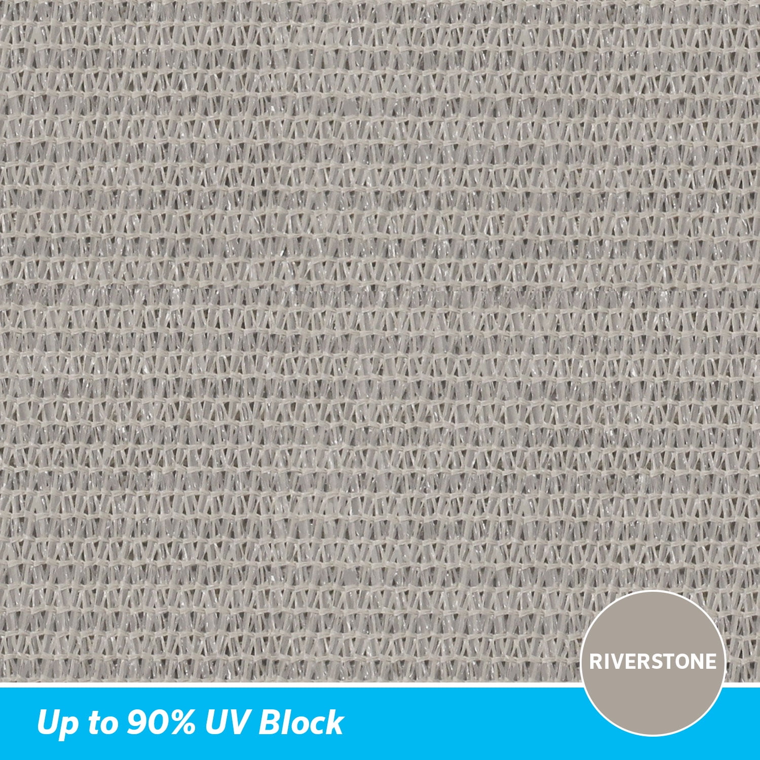 Coolaroo Ready to Hang Outdoor Sun Shade Sail Triangle 90% UV Block Protection for Backyard, Garden, Patio, Playground, 11'10" Triangle, Riverstone