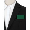 thumbnail image 5 of INSPIRE CHIC Father's Day Men's Prefolded Solid Pocket Squares Suit Handkerchief 7.3"x3.1" for Wedding Party Business Green One Size, 5 of 6