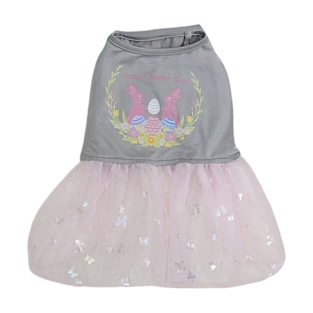 Costume de Pâques Lapin Tenue Design Mignon Polyester Léger pour Chiens Chats Fête Festive Séances Photo