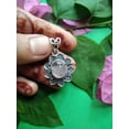 thumbnail image 4 of Real 925 Sterling Silver Pendant For Women Men, Genuine Oval Pink Rose Quartz Gemstone Unique Handcrafted October Birthstone Jewelry, 4 of 6