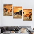 thumbnail image 4 of Large Size Canvas Prints Horse Herd Rungallop Dramatic Sky Panorama Wall Art Gallery Wrapped Ready to Hang, 4 of 6