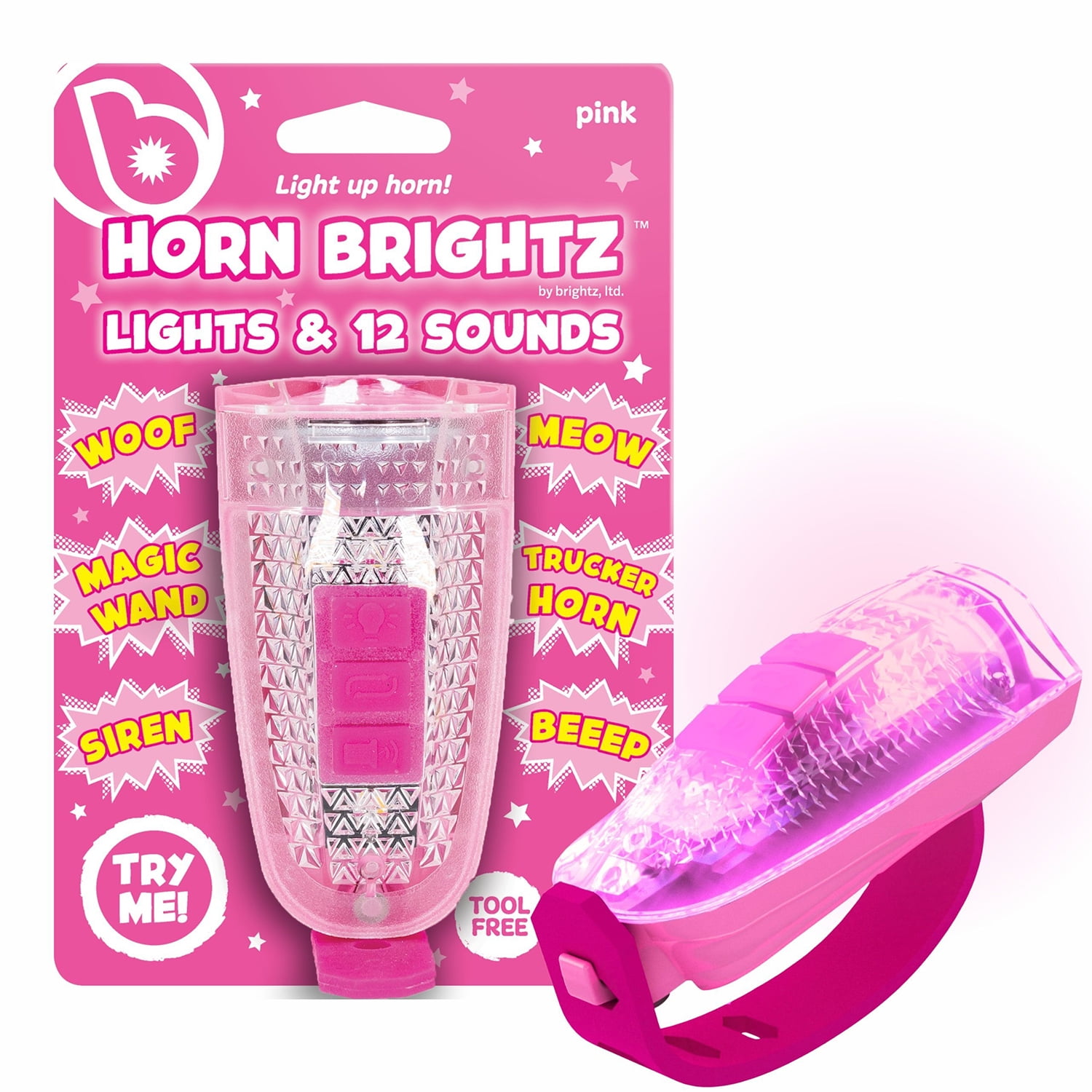 Zefal Z-Kids Pink Double Fun Bike Horn (Good for Safety, Loud