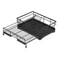 thumbnail image 4 of Kitchen Counter Dish Drainers Dish Drying Rack Extendable Dish Racks Rustproof Dish Drainer Utensil Holder With Adjustable Swivel Spout Space-Saving Dish Racks black, 4 of 5