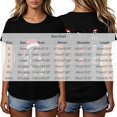 thumbnail image 4 of Frostluinai Christmas Cats Shirts for Women Crew Neck Short Sleeve Funny Xmas Party Tee Shirt Daily Walking Casual Tops S-3XL, 4 of 6
