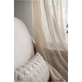 thumbnail image 7 of Ymam.Light Beige Lace Curtains - Boho Semi-Sheer Windows Curtains, Rod Pocket Crochet Vintage Cotton Tassel Curtains, 2 Panels 59" x 63", 7 of 7
