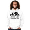 thumbnail image 3 of Funny Dad Gone Fishing Hunting Season Men's Big & Tall Graphic Hoodie Brisco Brands 5X, 3 of 5