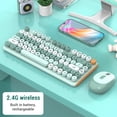 thumbnail image 3 of Cordless Keyboard Mouse Combo, 2.4G Silent Cordless Keyboard Mouse Combo with 3 DPI Adjustable, PC Keyboard Mouse Combo for Desktop Laptop, 3 of 7
