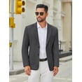 thumbnail image 3 of COOFANDY Men's Casual Blazer Jacket Slim Fit Two Button Suit Jackets Lightweight Knit Sport Coat, 3 of 6