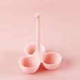 thumbnail image 1 of Pink Silicone Poacher Cooked Egg Microwave Frying Pan Egg Poacher Easy Egg Cooker Egg Boiler Egg Cooker Silicone Egg Poacher for Cookware Microwave Ovens Breakfast Making Accessories, 1 of 5
