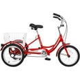 thumbnail image 2 of MOONCOOL 16 inch Tricycle Trikes for Beginner Riders, Single Speed 3 Wheel Bikes, Low Step Through Three-Wheeled Bicycles with Rear Basket, 2 of 9