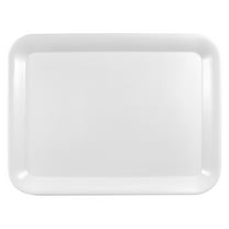 MEIBUTYUP 1Pc Rectangular Bread Tray White Food Storage Tray for Home Kitchen