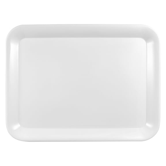 STOBOK 1Pc Rectangular Bread Tray White Food Storage Tray for Home Kitchen