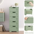 thumbnail image 3 of Homfa Modern Bathroom Cabinet, Free Standing Storage Cabinet with 5 Drawers Organizer Unit for Living Room Bedroom, Green, 3 of 7