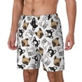 thumbnail image 2 of Haiem French Bulldog3 Mens Swim Trunks with Compression Liner 2 in 1 Swimming Shorts Stretch Swimwear Quick Dry,Board Shorts-Medium, 2 of 9