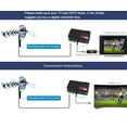 thumbnail image 2 of PBD Outdoor Digital Amplified HDTV Antenna, 150 Mile Motorized 360 Degree Rotation, Wireless Remote Control, 59FT RG6 Coax Cable, Coaxial Grounding Block, UHF VHF 1080P 4K, Support 2 TVs, 2 of 8