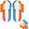 thumbnail image 1 of Jinsinto Decompression Bubble Slippers, Pop It Fidget Toy Rodent Pioneer Slippers, Colorful Pop Bubble Slippers Comfortable Relaxing, 1 of 6