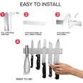thumbnail image 3 of Cheer Collection 16" Stainless Steel Magnetic Knife Holder, 3 of 5