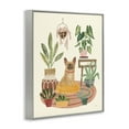 thumbnail image 4 of Stupell Industries Urban Dog with Plants Animals & Insects Painting Gray Framed Art Print Wall Art, 11 x 14, 4 of 10