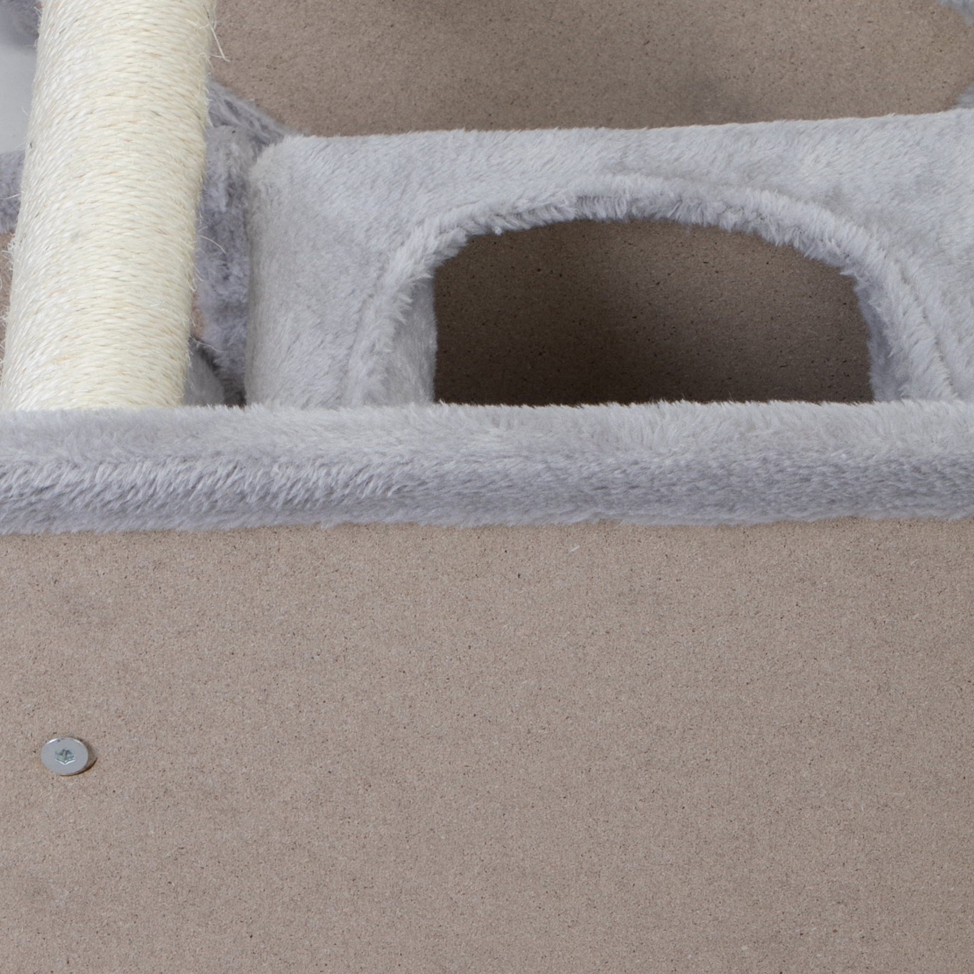 Pefilos 33" Cat Tower for Indoor Cute Cat Tree Kitten Cat Condo with Jump Platform Cat Furniture, Light Gray Pefilos 33" Cat Tower for Indoor Cute Cat Tree Kitten Cat Condo with Jump Platform Cat Furniture, Light Gray