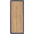 thumbnail image 2 of 2x16 Ft Navy Blue & Natural Jute Area Rug, Hand-Woven, Reversible, Farmhouse Boho Style, Durable & Pet-Friendly Rug for Living Room, Dining Room, and Bedroom, 2 of 5