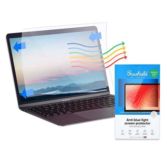 Ocushield for Apple Macbook Air 11" - Anti Blue Light Screen Protector For Apple Macbook Air 11" (2010 - 2015) - Anti Glare - Privacy Filter - Designed by Optometrists