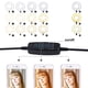 thumbnail image 2 of Lámpara de anillo LED Selfie Live con soporte para teléfono inteligente Tipo de clip Soporte para teléfono con luz de mesa regulable (Negro), 2 of 5