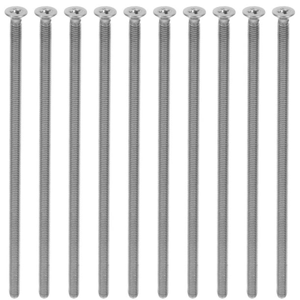 Tornillos de montaje de 10 piezas tornillos de salida de salida tornillos largos de cubierta de salida tornillos de acero inoxidable