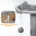thumbnail image 4 of Yaheetech 80'' H Multilevel Cat Tree Tower With Condos,Light Gray, 4 of 10