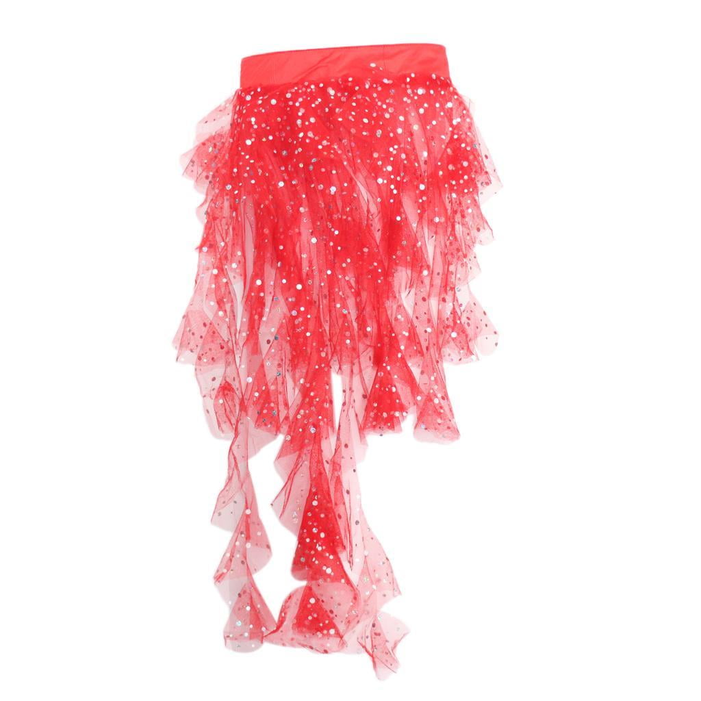 Women Belly Dance Hip Scarf Sequins Wrap Skirts Dancing Belt Costumes