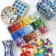 thumbnail image 2 of 50 piezas de mosaicos de colores surtidos, vitrales, suministros de artesanía a granel para proyectos de bricolaje, decoración del hogar, 1 x 1 cm cuadrados, 2 of 5