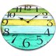 thumbnail image 2 of Reloj de pared silencioso de 12 pulgadas Reloj de pared de madera vintage sin tictac alimentado por batería Adepaton  HMHZ1675, 2 of 5