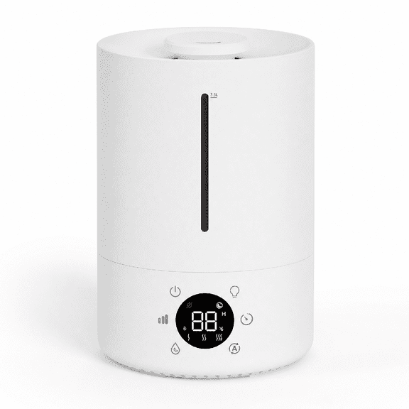 Smart Humidifiers for Bedroom, 3.5L Top Fill Cool Mist Humidifier, 24dB Quiet Runtime, Humidity Control, Air Humidifier with Night Light, for Baby, Plants, Home