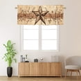 thumbnail image 2 of Rusitc Star Berries Curtains Valances for Home Decor Vintage Star on Country Farmhouse Thermal Insulated Room Darkening Curtain for Dinning Room 54 by 18 in, 1 Panel, 2 of 6